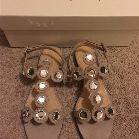 Charlotte Olympia flat sandal size 37.5 New